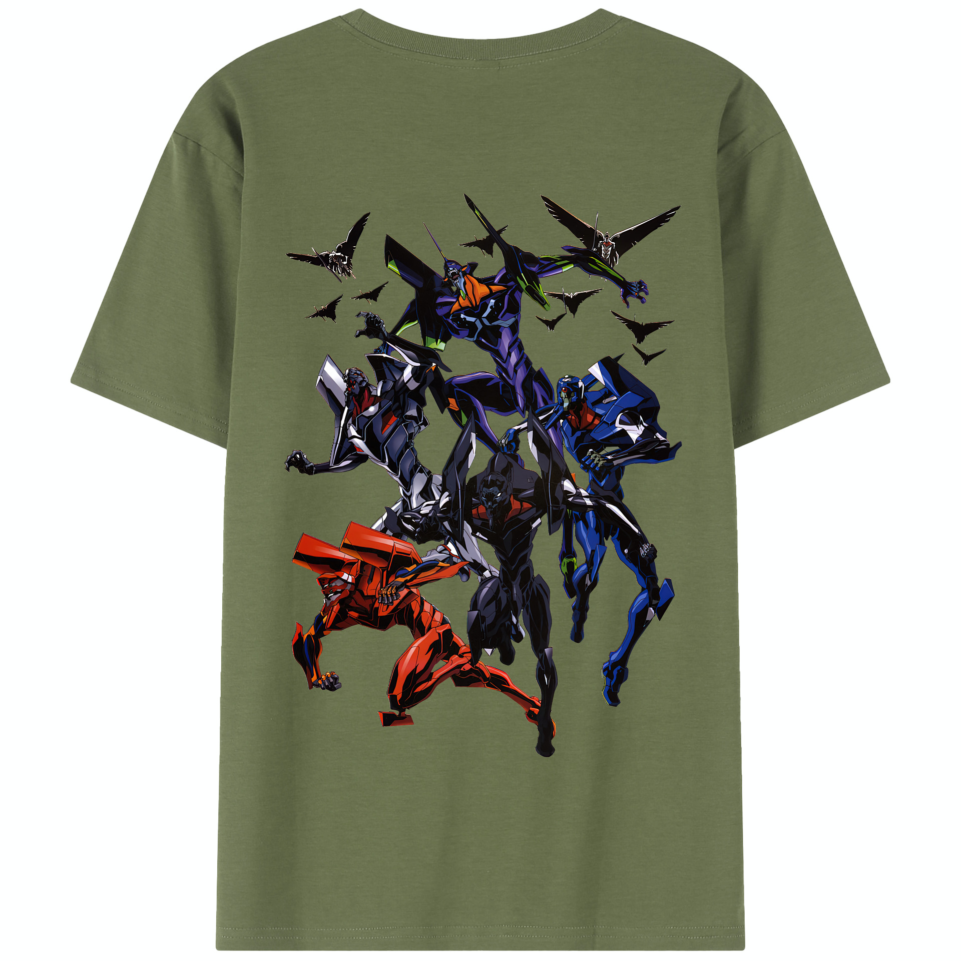 （画像用） EVA 新世紀エヴァンゲリオン 綿100％半袖Tシャツ（背面プリント）